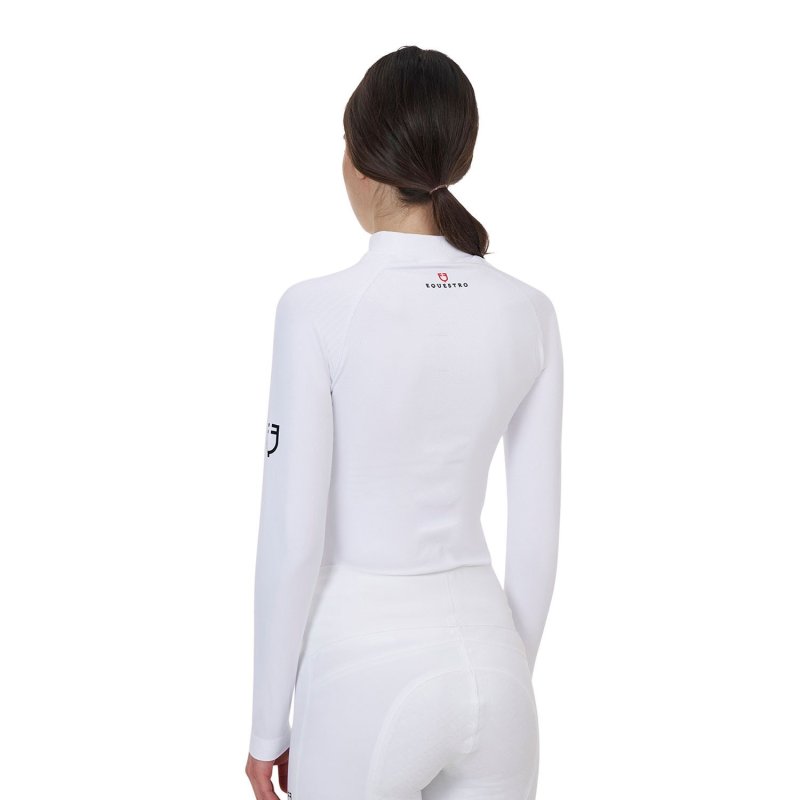 Equestro Base layer donna Ridertechnology 2.0 manica lunga - Bianco