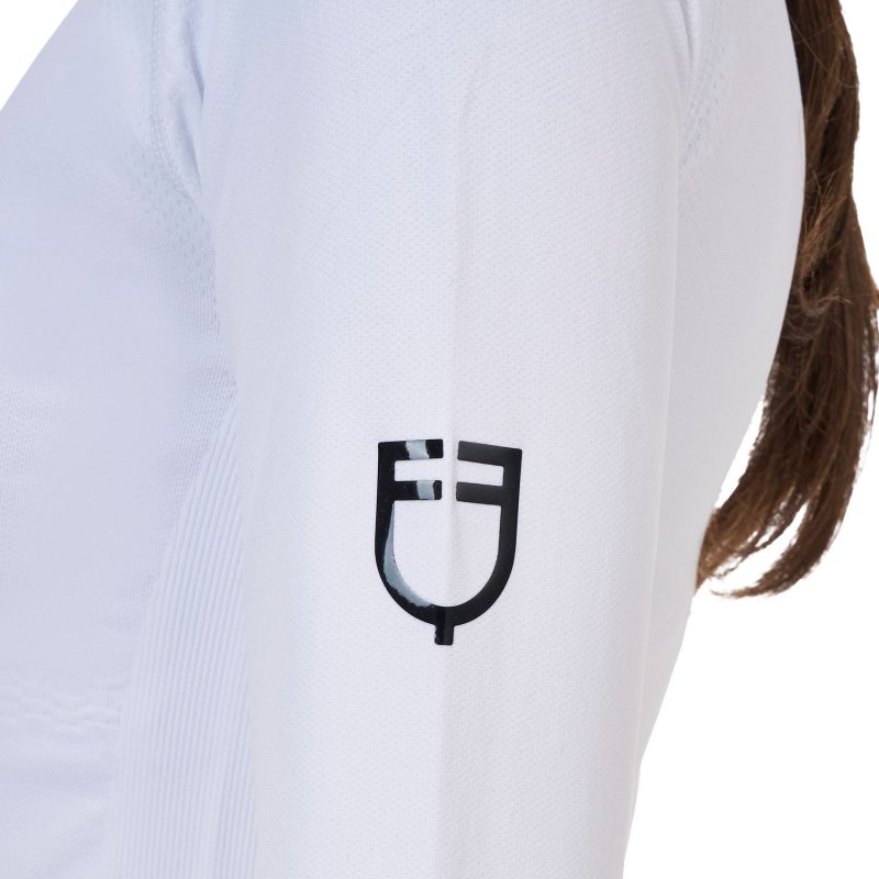Equestro Base layer donna Ridertechnology 2.0 manica lunga - Bianco