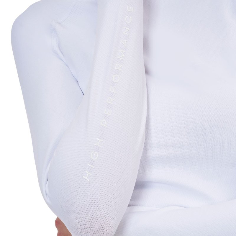 Equestro Base layer donna Ridertechnology 2.0 manica lunga - Bianco