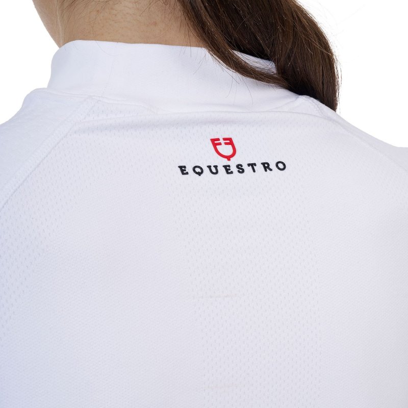 Equestro Base layer donna Ridertechnology 2.0 manica lunga - Bianco