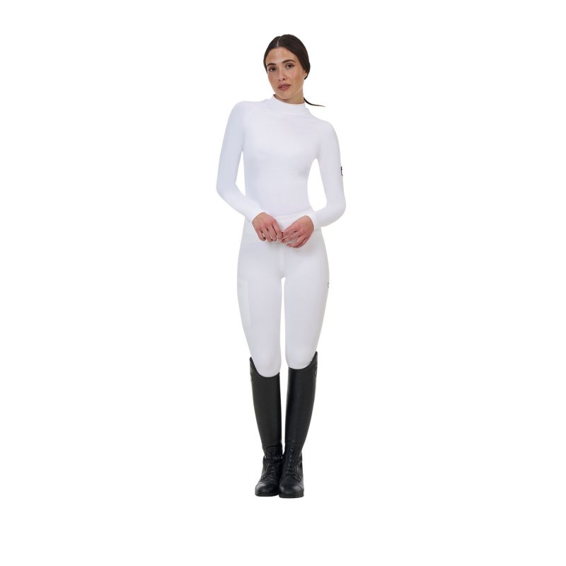 Equestro Base layer donna Ridertechnology 2.0 manica lunga - Bianco