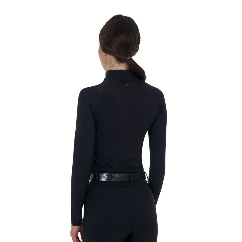 Equestro Base layer donna Ridertechnology 2.0 manica lunga - Nero