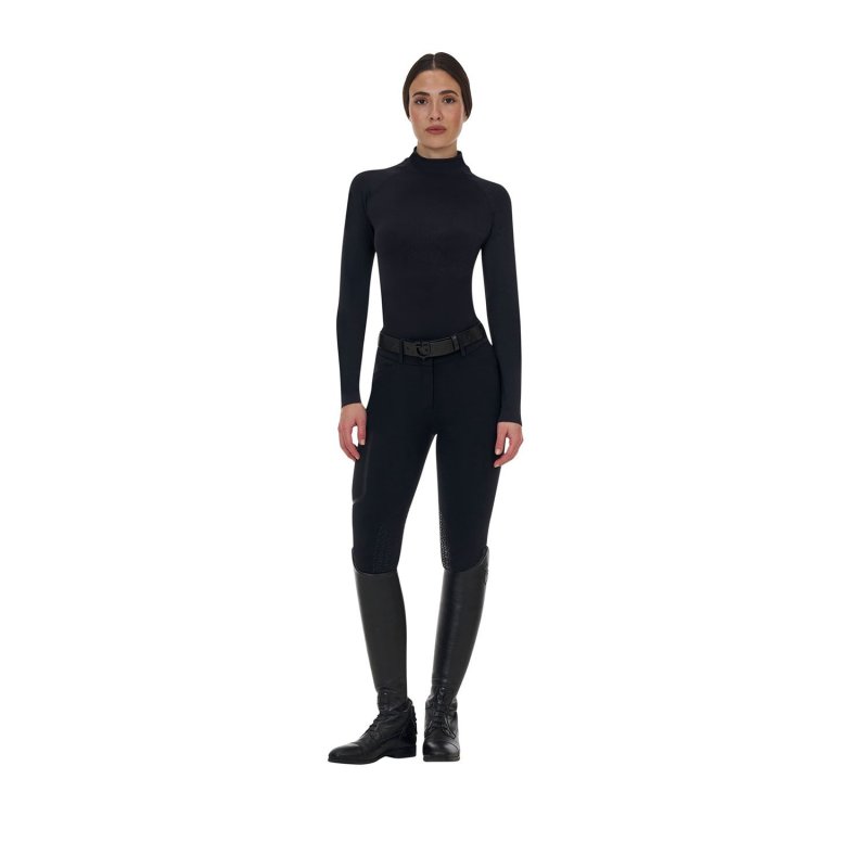 Equestro Base layer donna Ridertechnology 2.0 manica lunga - Nero