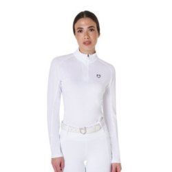 Equestro Base layer donna slim fit manica lunga - Nero