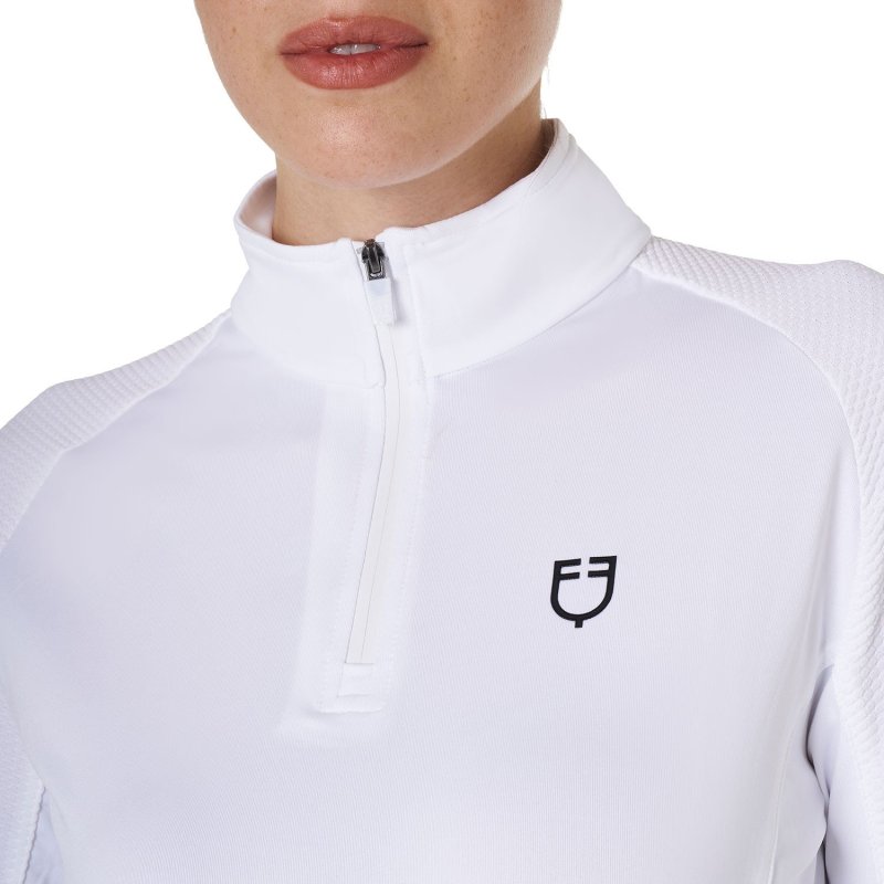 Equestro Base layer donna slim fit manica lunga - Nero