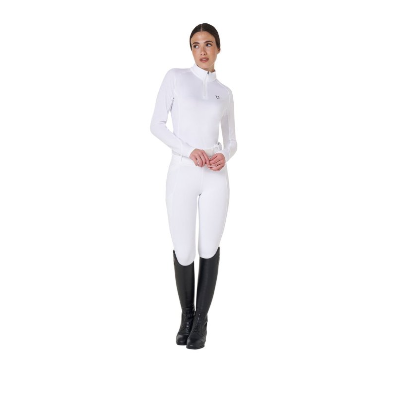 Equestro Base layer donna slim fit manica lunga - Nero