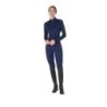Equestro Base layer donna slim fit manica lunga - Blu navy