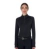 Equestro Base layer donna slim fit manica lunga - Nero