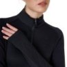 Equestro Base layer donna slim fit manica lunga - Nero