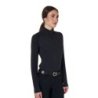 Equestro Base layer donna slim fit manica lunga - Nero