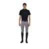 Equestro Polo allenamento uomo Ridertechnology 2.0 maniche corte e zip - Nero