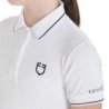 Equestro Polo bambini slim fit in tessuto tecnico antibatterico - Bianco