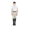Equestro Polo bambini slim fit in tessuto tecnico antibatterico - Bianco