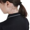 Equestro Polo bambini slim fit in tessuto tecnico antibatterico - Nero