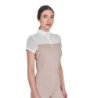 Equestro Polo donna da allenamento in mesh - OXFORD TAN (15-1306)