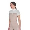 Equestro Polo donna da allenamento in mesh - OXFORD TAN (15-1306)