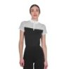 Equestro Polo donna da allenamento in mesh - Nero