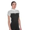 Equestro Polo donna da allenamento in mesh - Nero