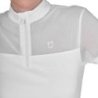 Equestro Polo donna da allenamento in mesh - Bianco