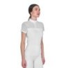Equestro Polo donna da allenamento in mesh - Bianco