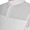 Equestro Polo donna da allenamento in mesh - Bianco