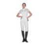Equestro Polo donna da allenamento in mesh - Bianco