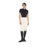 Equestro Polo donna slim fit in tessuto traspirante - Nero