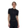 Equestro Polo training donna Ridertechnology 2.0 manica corta e zip - Nero