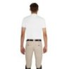Equestro Polo training uomo con dettagli a contrasto - Bianco