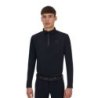 Equestro Polo training uomo Ridertechnology 2.0 manica lunga e zip - Nero