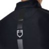 Equestro Polo uomo da allenamento slim fit manica lunga - Nero