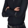 Equestro Polo uomo da allenamento slim fit manica lunga - Nero