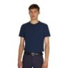 Equestro T-shirt allenamento uomo in tessuto tecnico con microfori - Blu navy