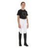 Equestro T-shirt bambina slim fit logo glitter rosa - Nero