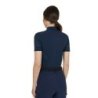 Equestro T-shirt donna da allenamento in tessuto tecnico con microfori - Blu navy