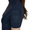 Equestro T-shirt donna da allenamento in tessuto tecnico con microfori - Blu navy