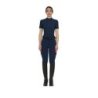 Equestro T-shirt donna da allenamento in tessuto tecnico con microfori - Blu navy