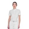 Equestro T-shirt donna da allenamento in tessuto tecnico con microfori - Bianco