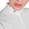 Equestro T-shirt donna da allenamento in tessuto tecnico con microfori - Bianco
