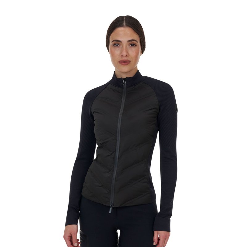 Equestro Capospalla tecnico donna Ridertechnology 2.0 Hibryd - Nero
