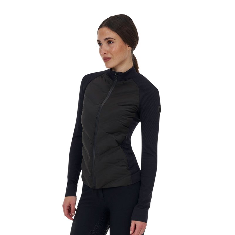 Equestro Capospalla tecnico donna Ridertechnology 2.0 Hibryd - Nero