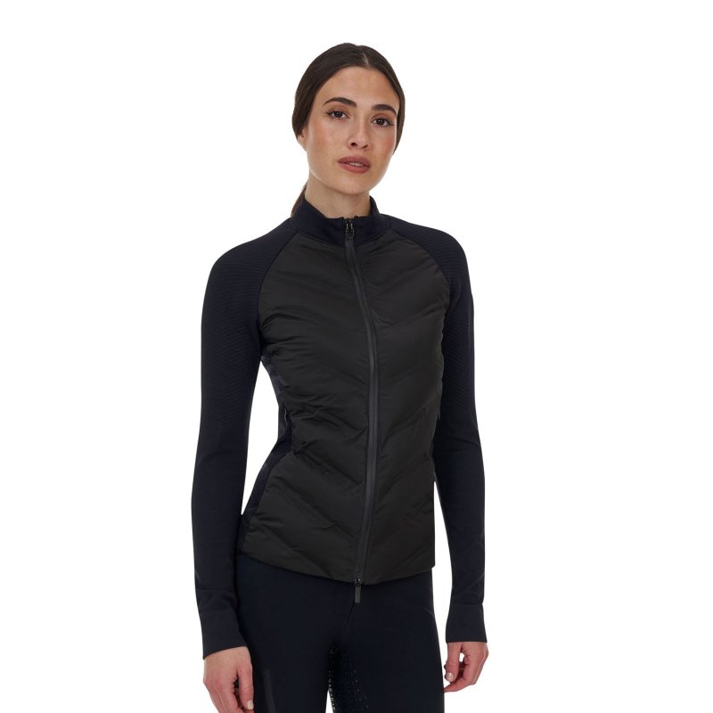 Equestro Capospalla tecnico donna Ridertechnology 2.0 Hibryd - Nero