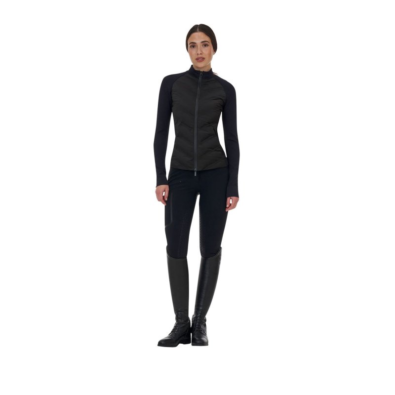 Equestro Capospalla tecnico donna Ridertechnology 2.0 Hibryd - Nero