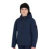 Equestro Giacca da bambino unisex impermeabile e antivento in nylon - Blu navy