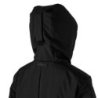 Equestro Giacca da bambino unisex impermeabile e antivento in nylon - Nero