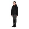 Equestro Giacca da bambino unisex impermeabile e antivento in nylon - Nero