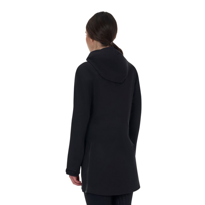 Equestro Guscio softshell donna Ridertechnology 2.0 impermeabile lungo - Nero