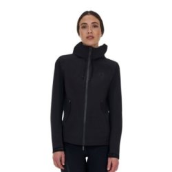 Equestro Guscio softshell donna Ridertechnology 2.0 impermeabile zip - Nero