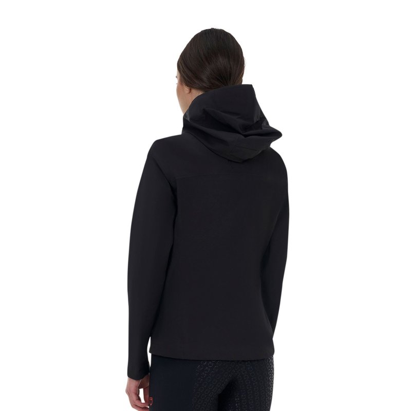 Equestro Guscio softshell donna Ridertechnology 2.0 impermeabile zip - Nero