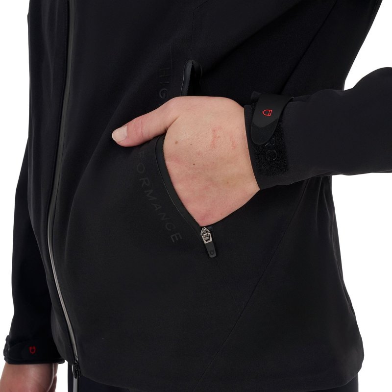 Equestro Guscio softshell donna Ridertechnology 2.0 impermeabile zip - Nero